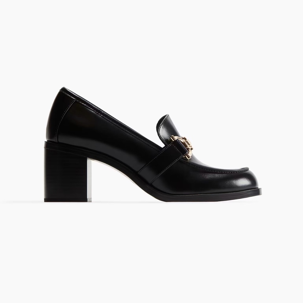 Block-Heeled Loafers